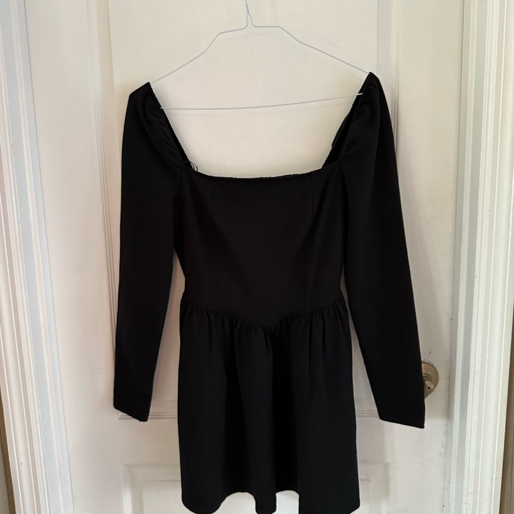 Aerie Black Long Sleeve Dress